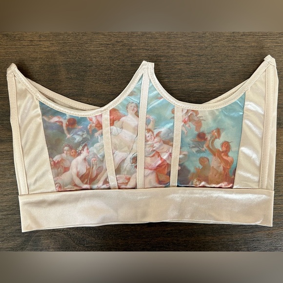 NWOT Baroque Art Underbust Corset Top Size M - Picture 2 of 5